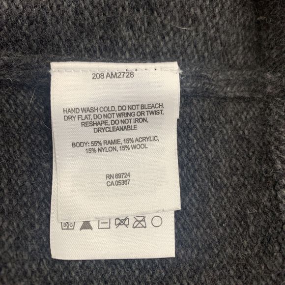 Columbia Men's Gray 1/4 Zip Pullover Sweater Size L Wool Ramie Blend - Picture 6 of 6